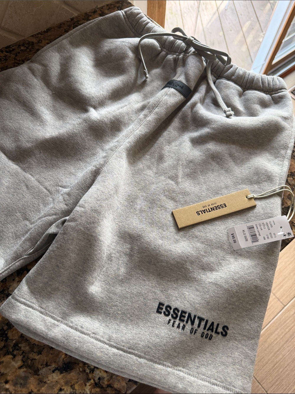 Essentials Fear of God Men's Grey Sweat Shorts